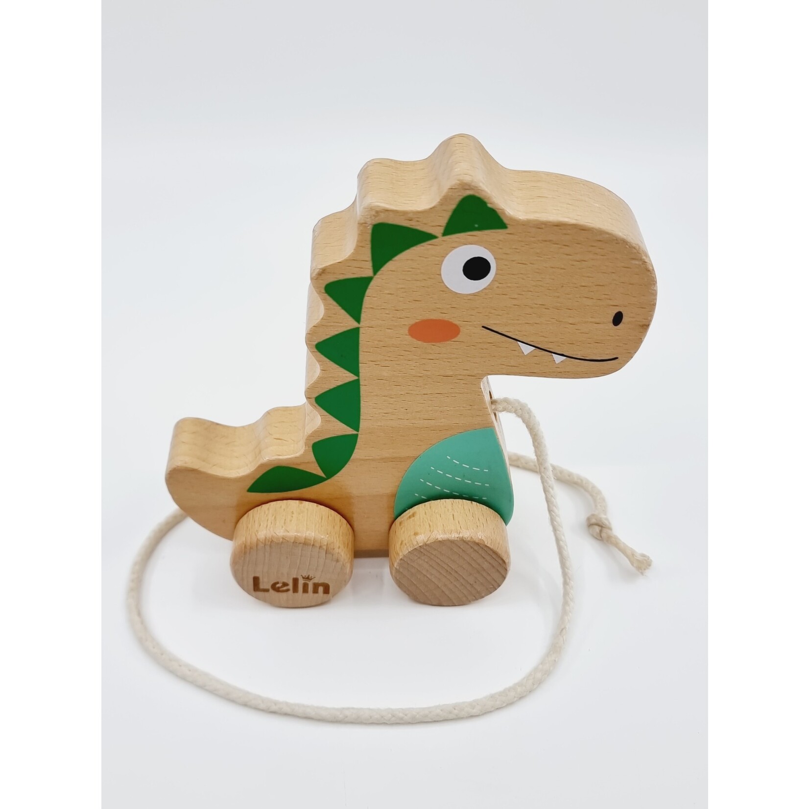 Lelin Théo le dino en bois à promener