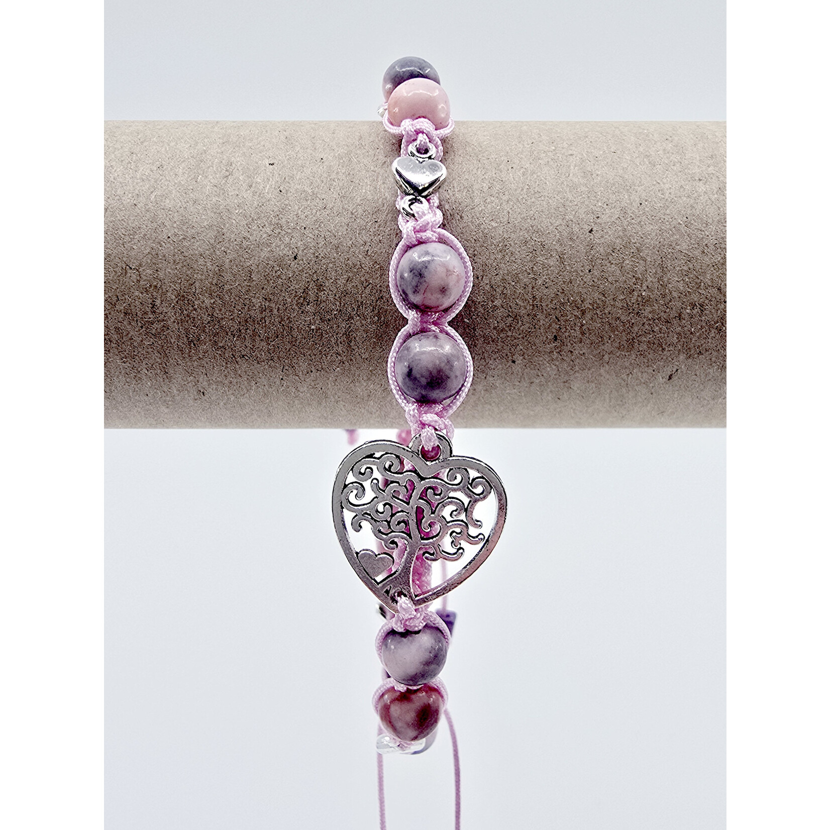 Bracelet Jayana - Jaspe zèbre rose