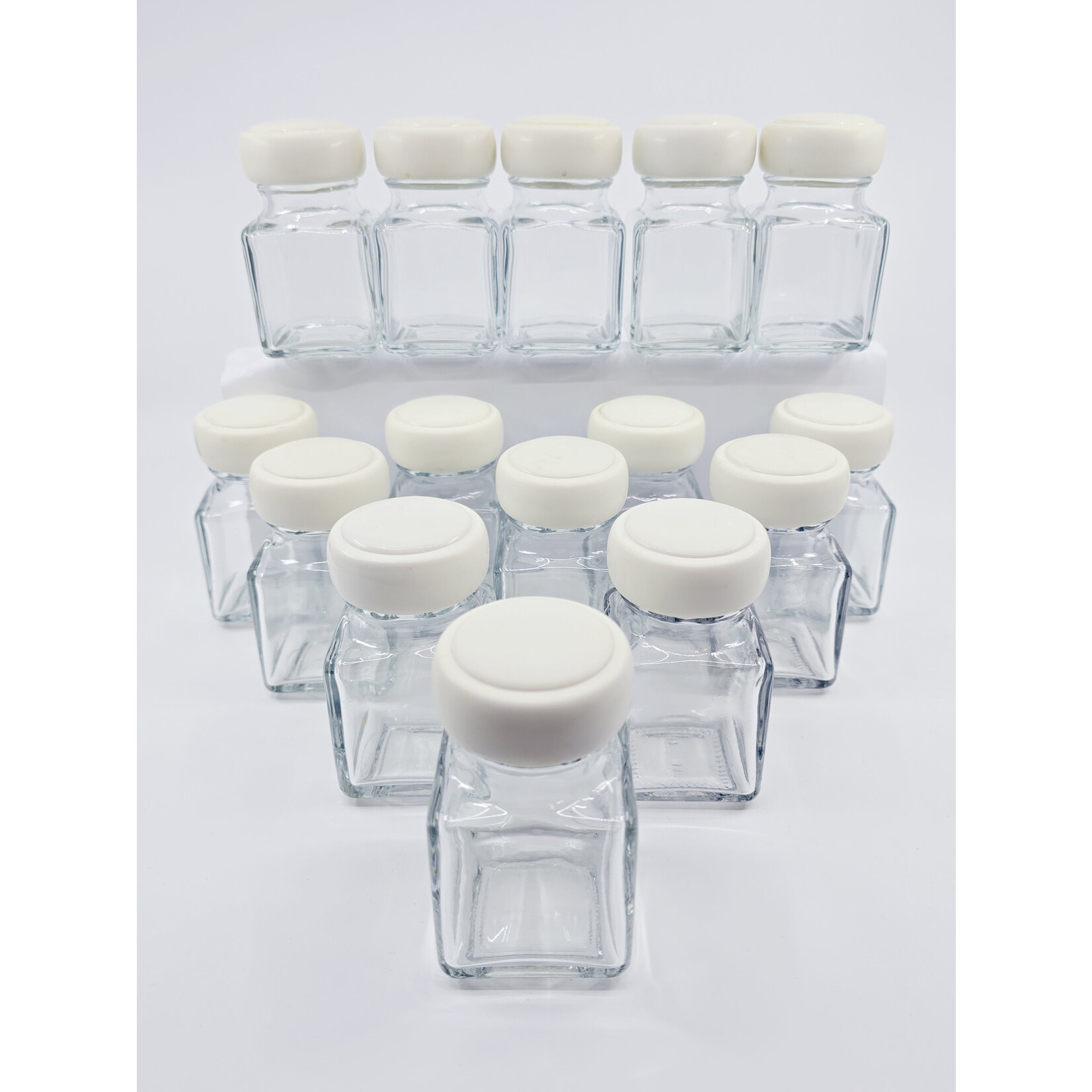 Pot à épices ancien en verre – Ensemble de 15 pièces