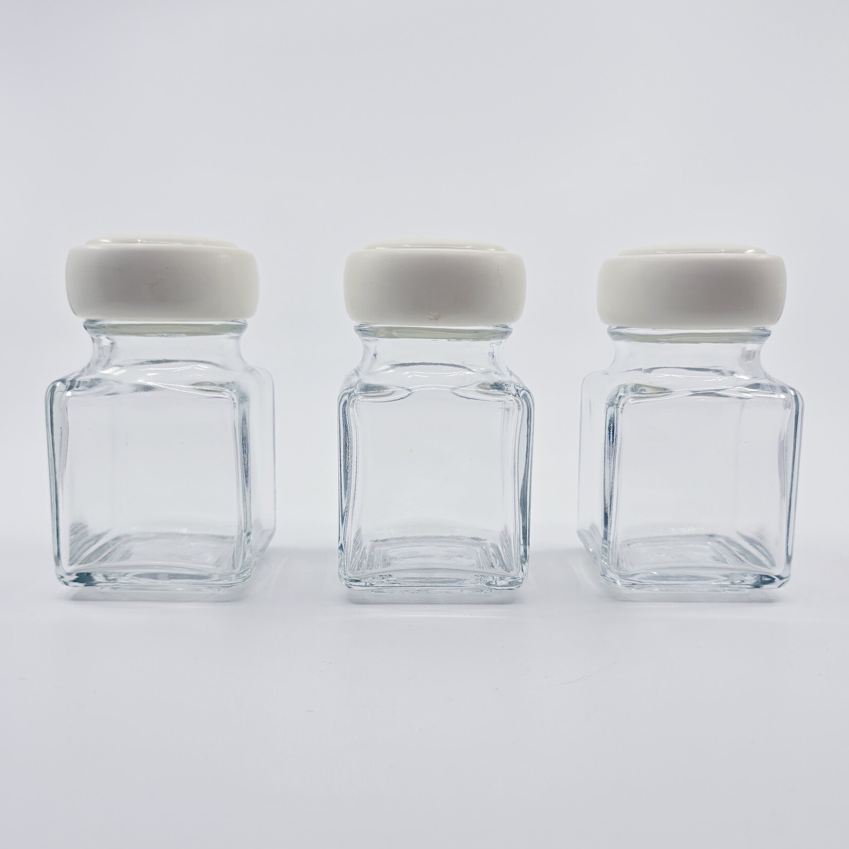 Pot à épices ancien en verre – Ensemble de 15 pièces