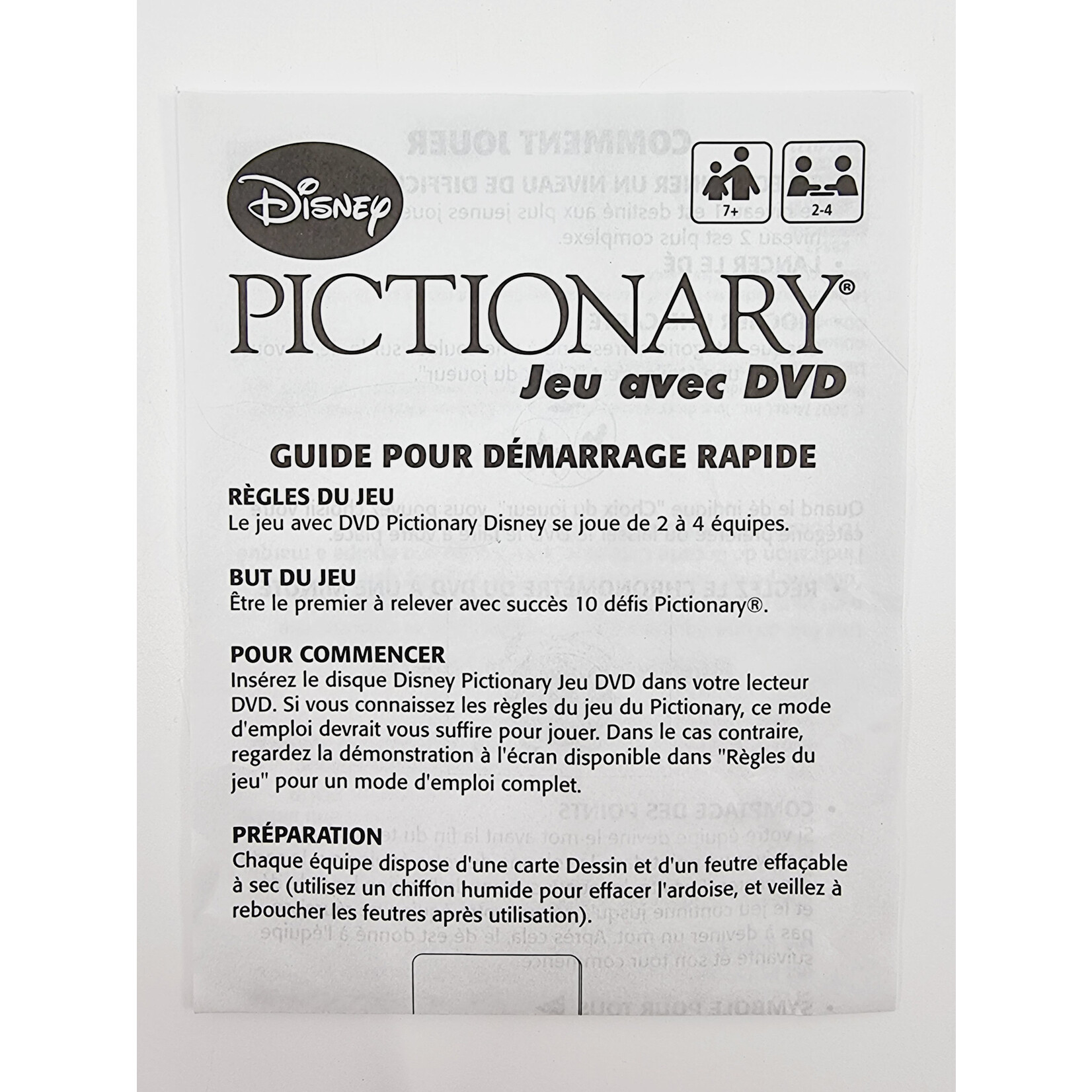 Mattel Pictionary Disney