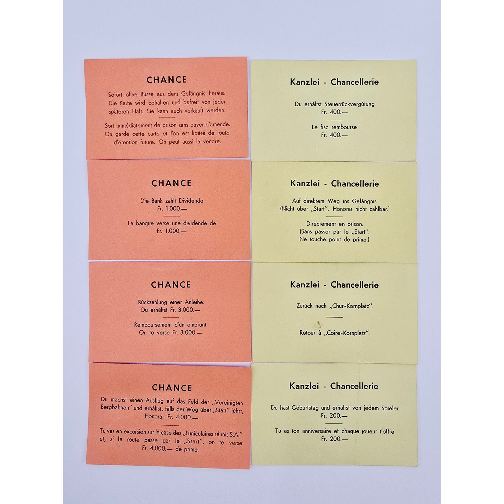 Carlit Monopoly Suisse Vintage  - Edition Carlit Zurich