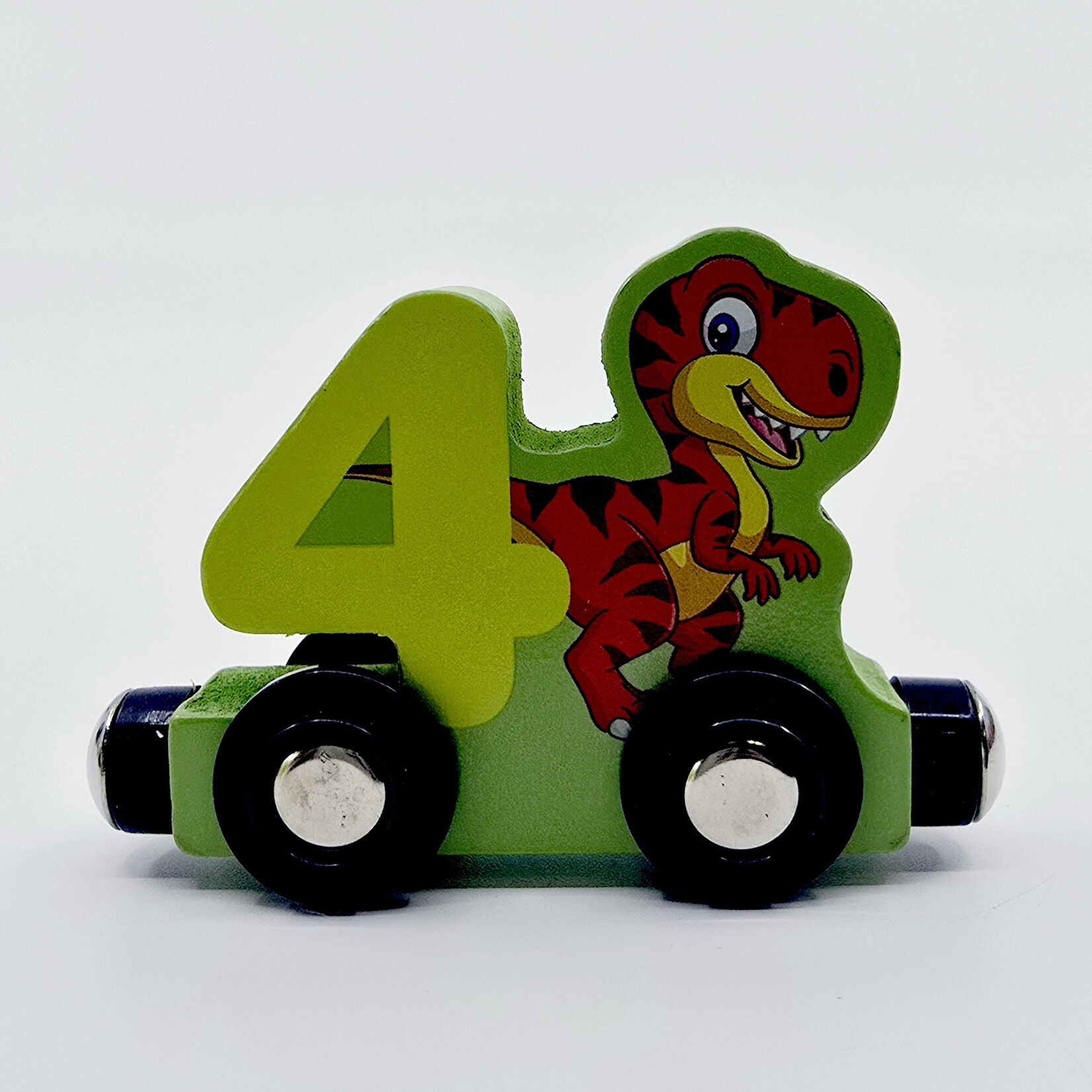 Train en bois éducatif, chiffres de 0 à 9