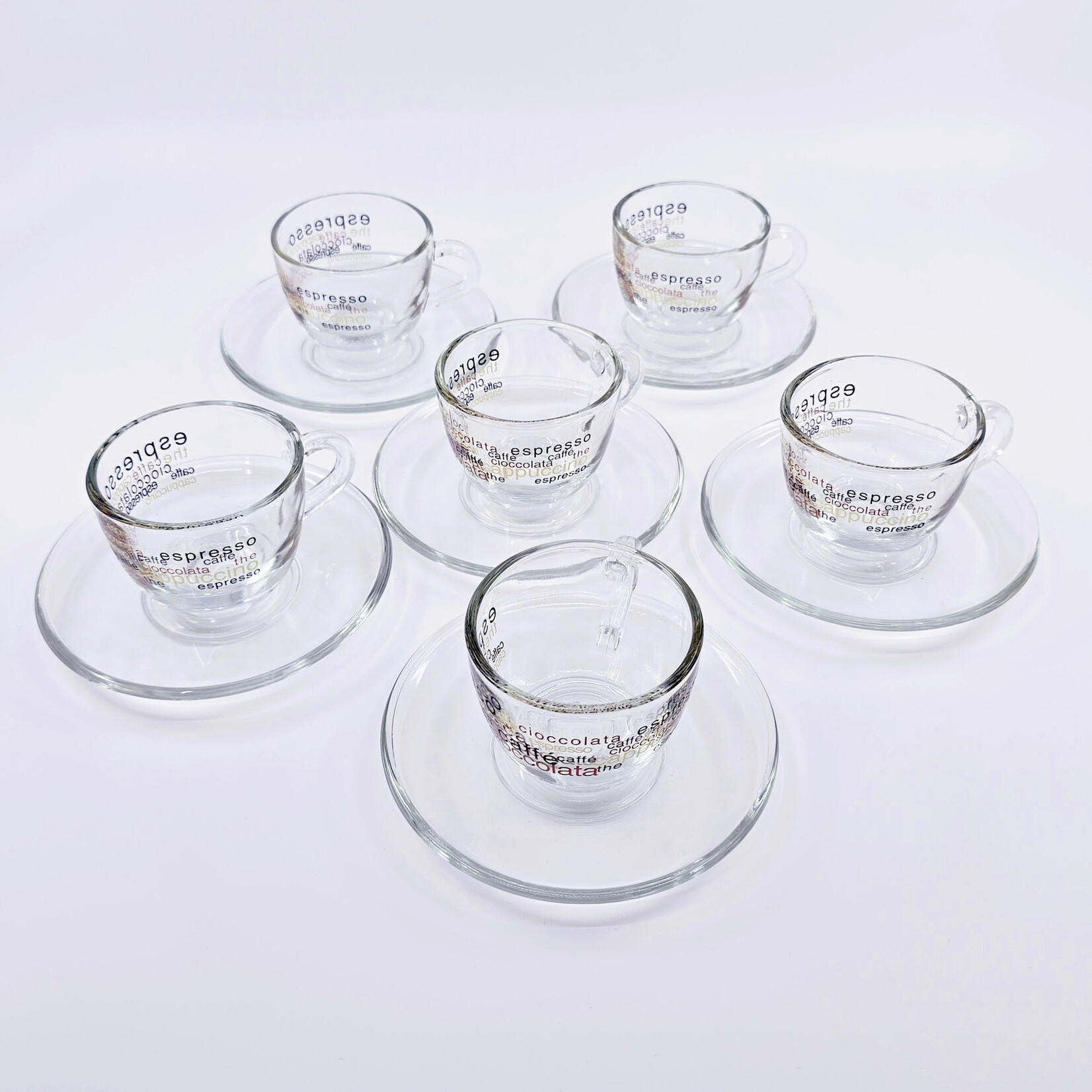 Tasses et sous-tasses Cioccolata (2x6 pièces)