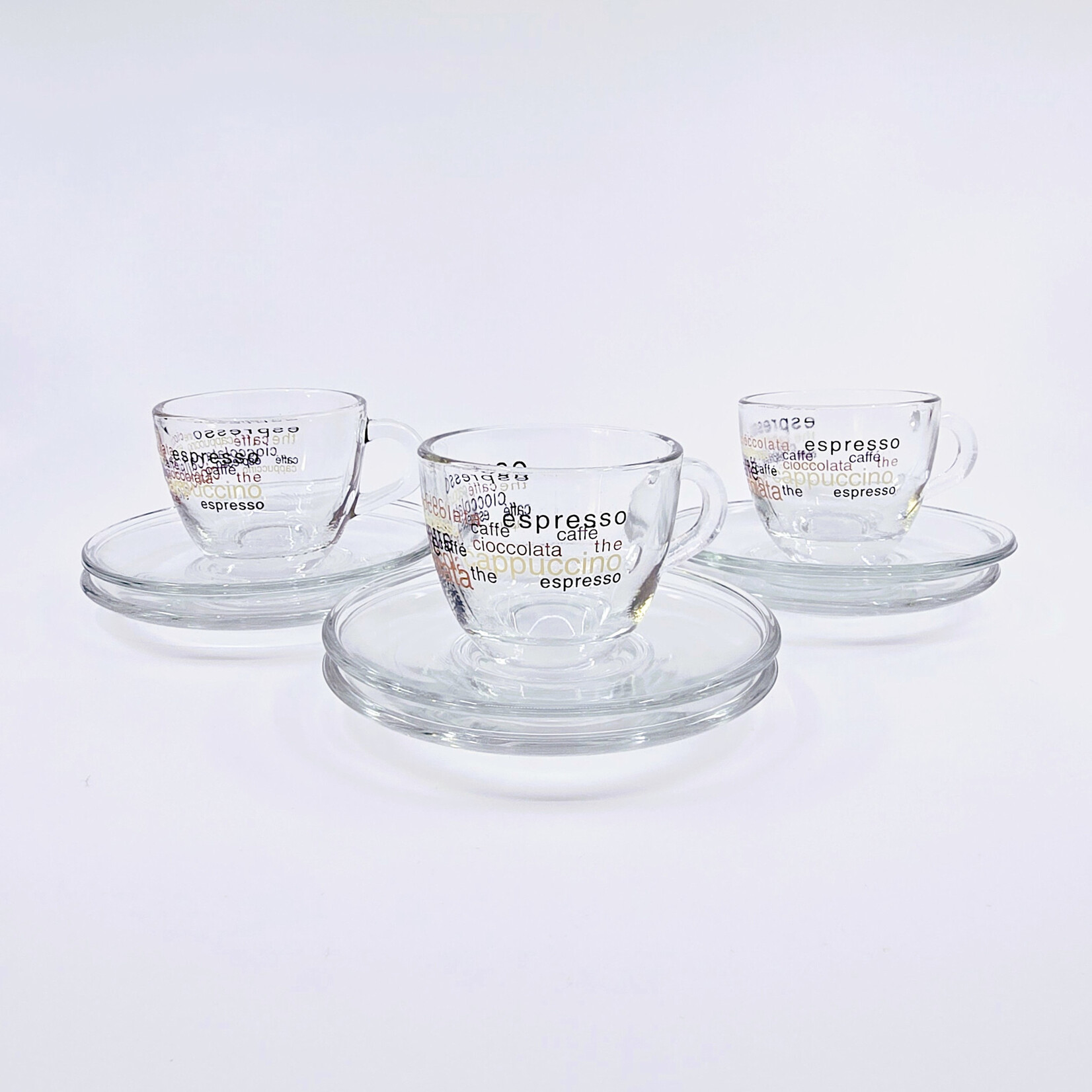 Tasses et sous-tasses Cioccolata (2x6 pièces)