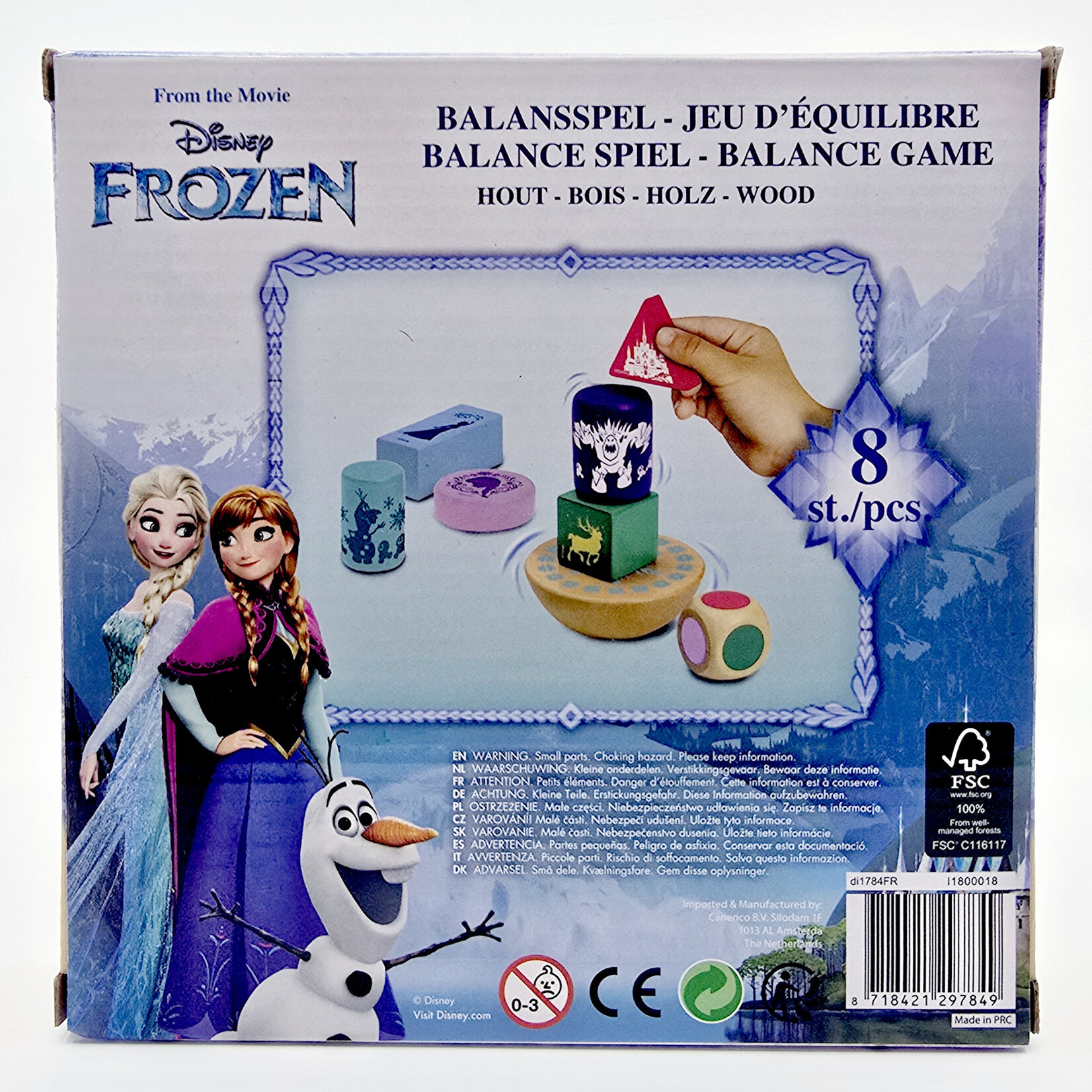 Jeu d'équilibre en bois - Disney Frozen