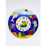 Puzzle horloge en bois – Animaux marins