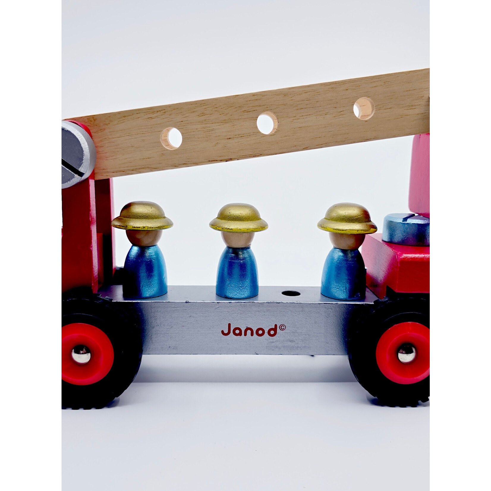 Janod Camion de pompiers en bois – Janod