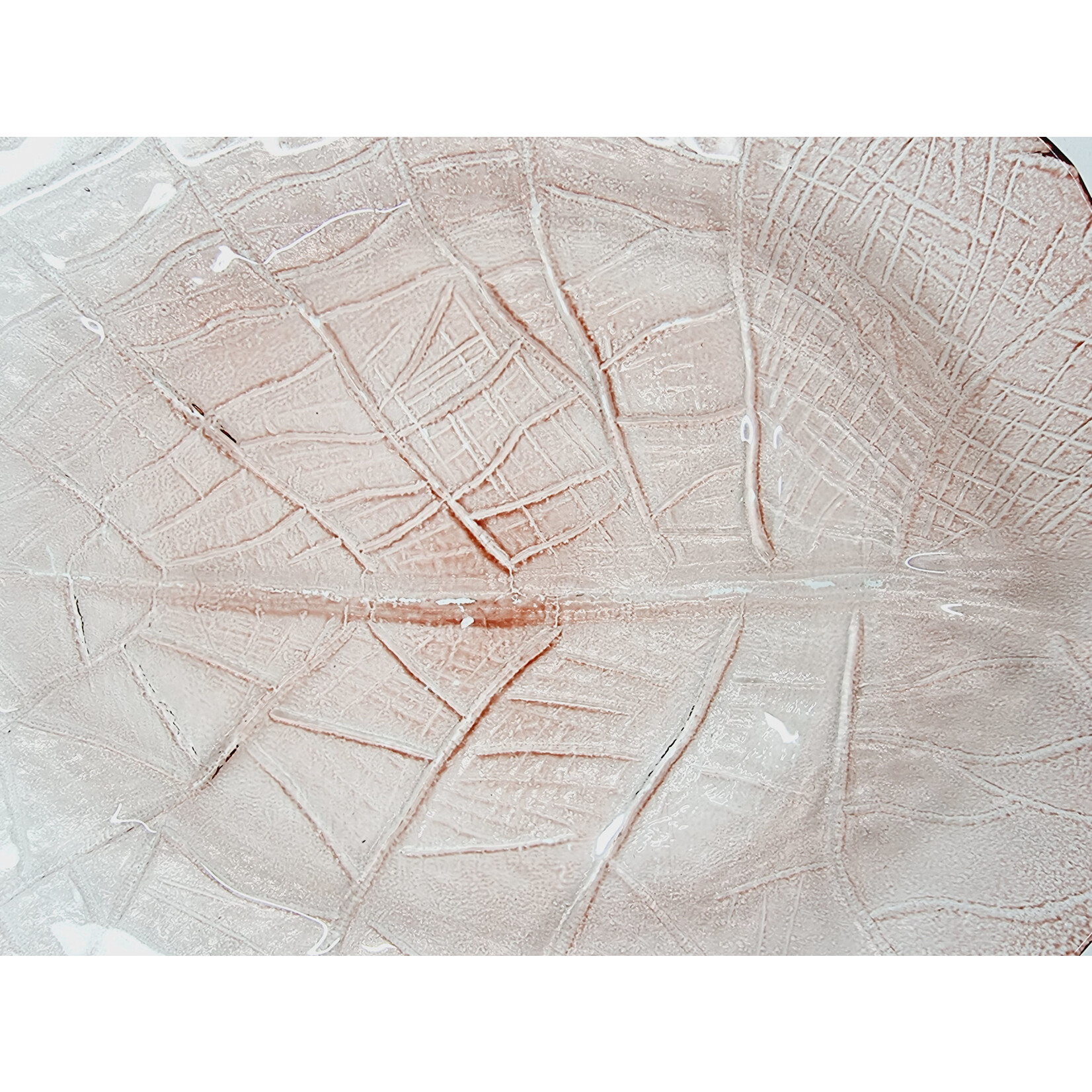 Plat décoratif en forme de feuille