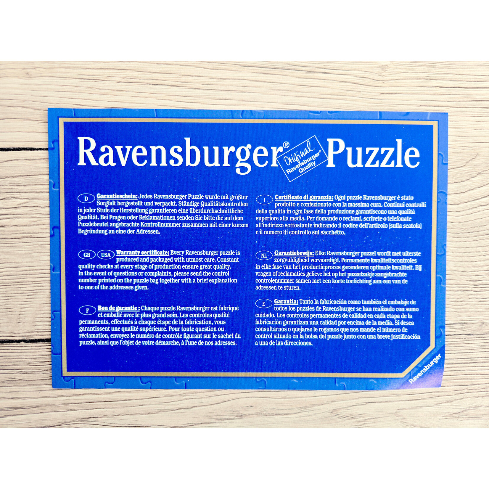 Ravensburger Puzzle - Câlin