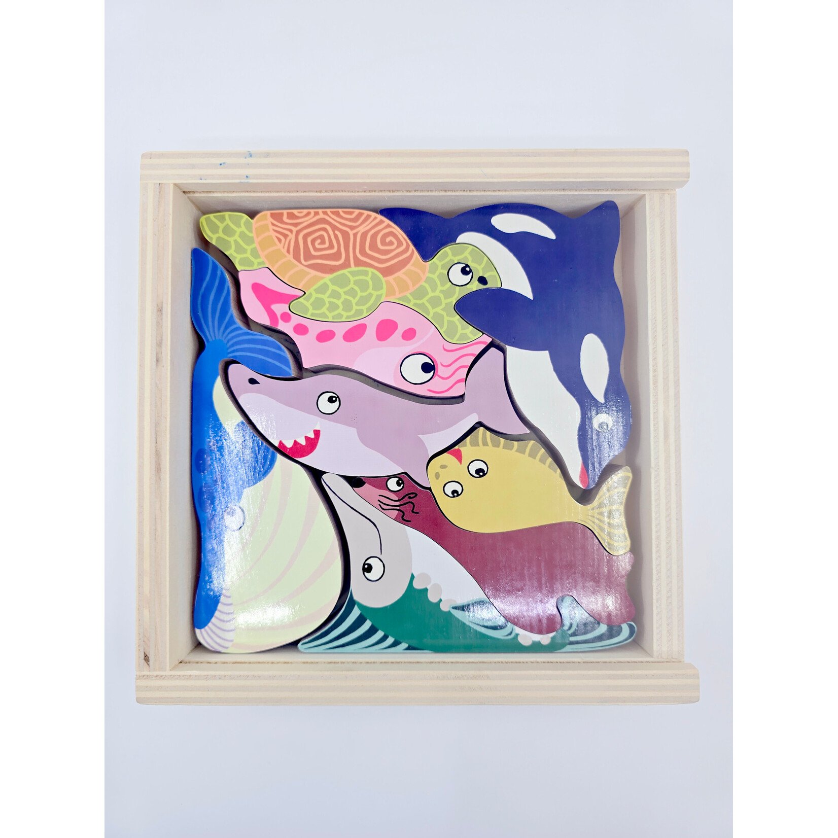 JURA France Puzzle/casse-tête en bois - Les animaux marins de JURA France