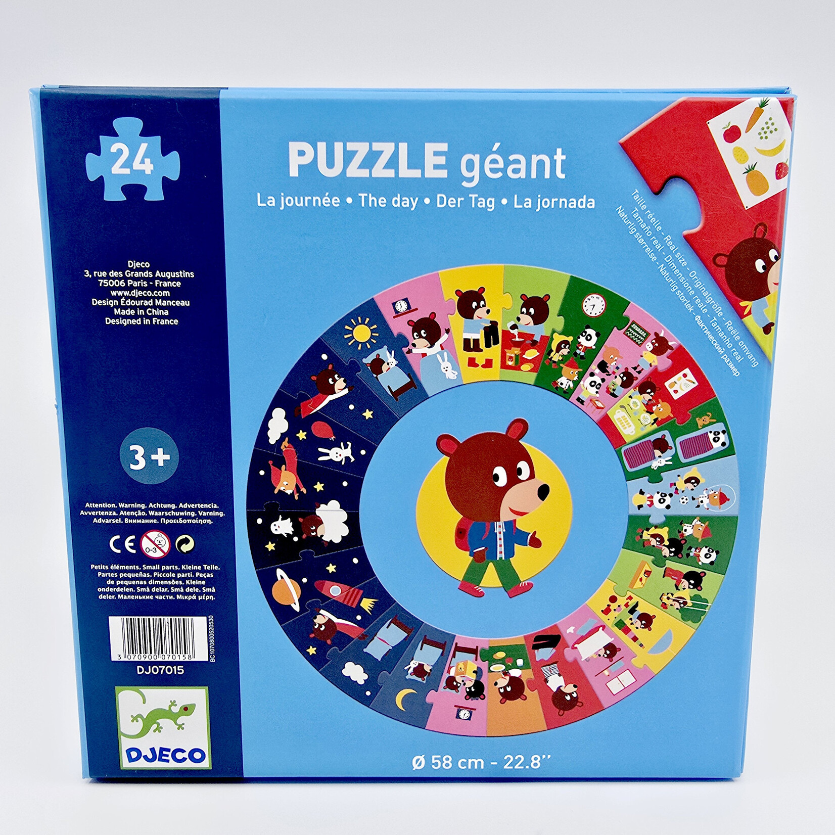 DJECO Puzzle géant – La journée