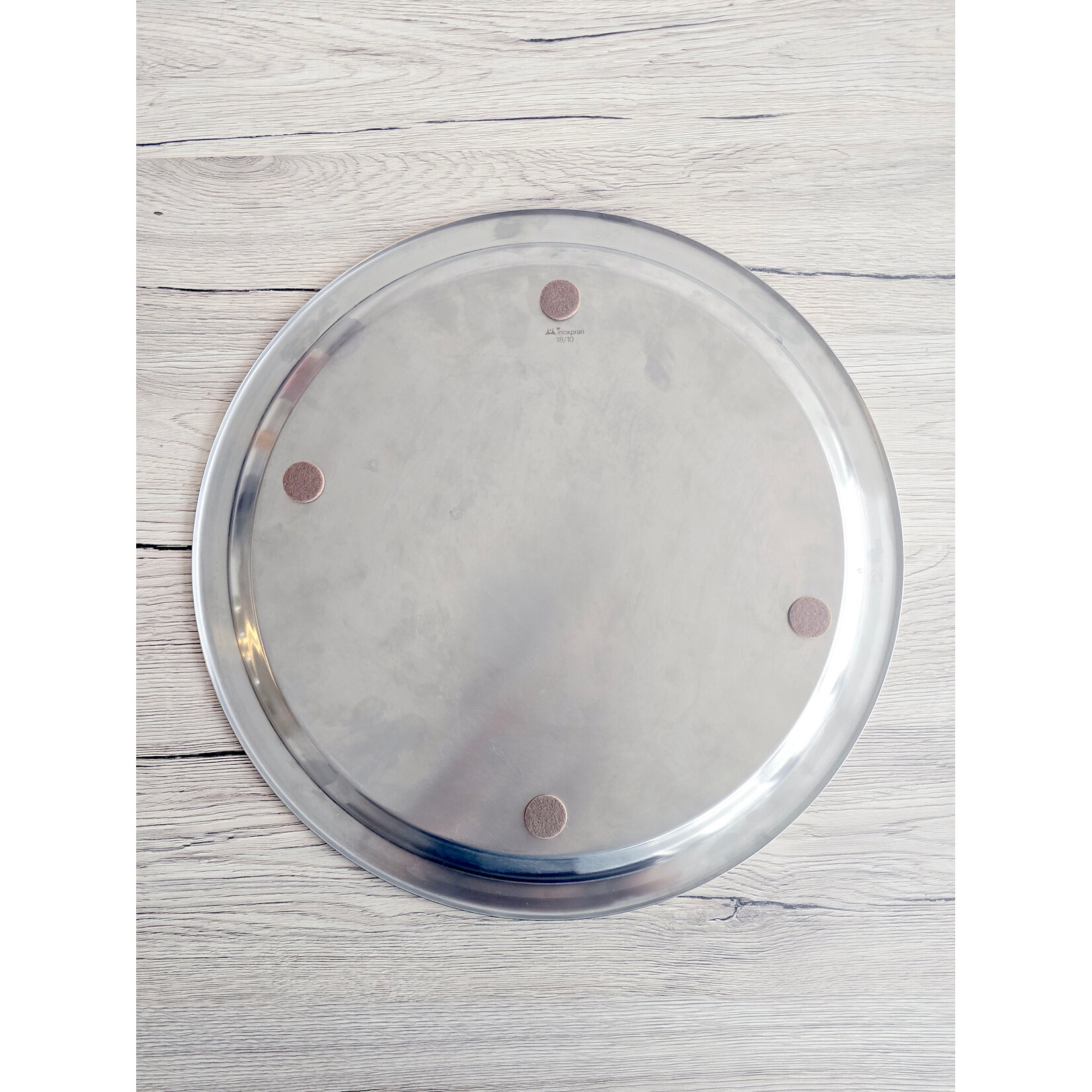 Trio de plats de service en inox