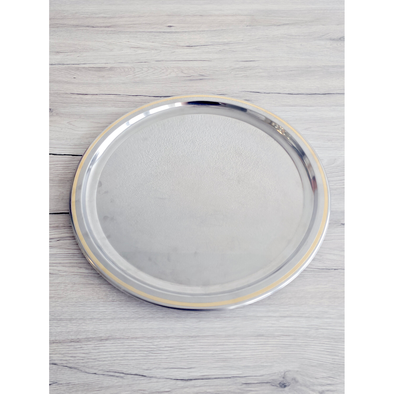 Trio de plats de service en inox