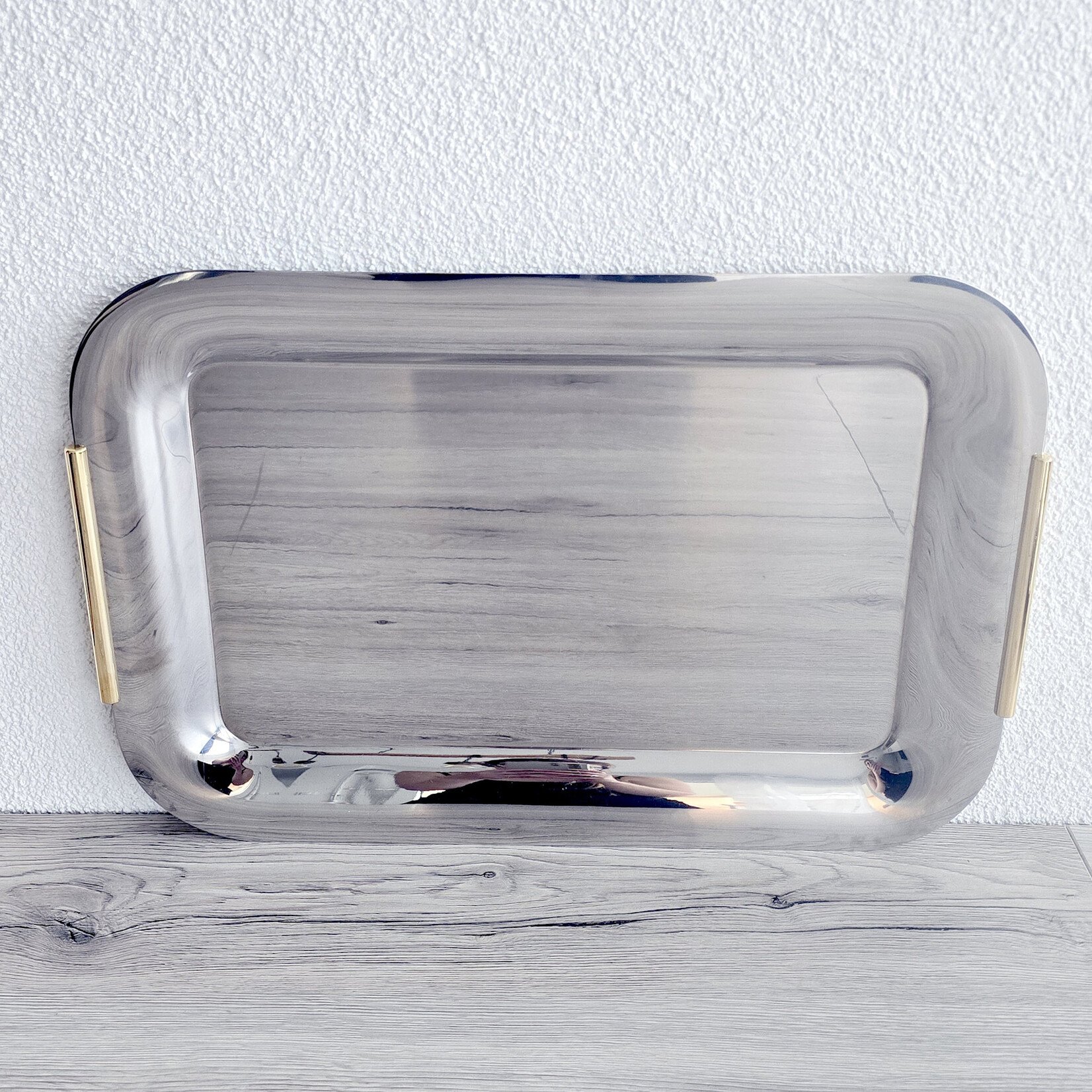 Trio de plats de service en inox