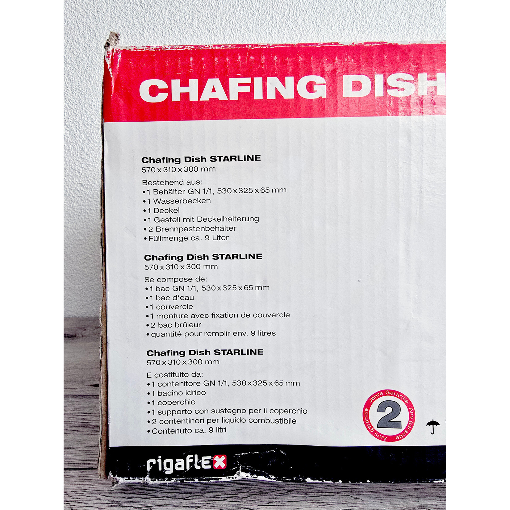 Chauffe-plat professionnel en inox