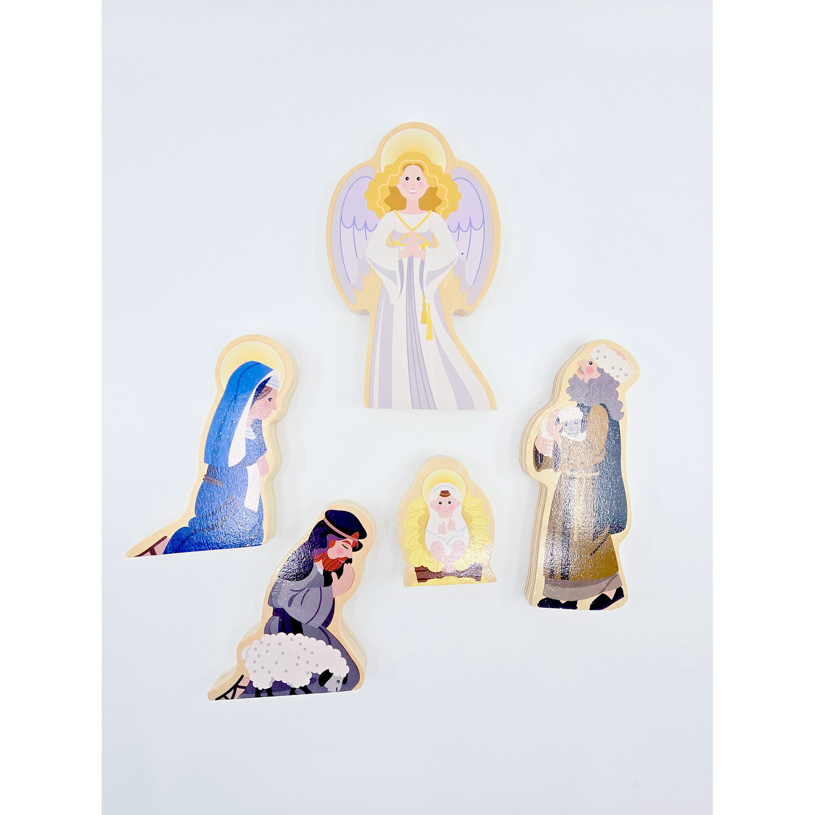 Crèche de la Nativité en bois