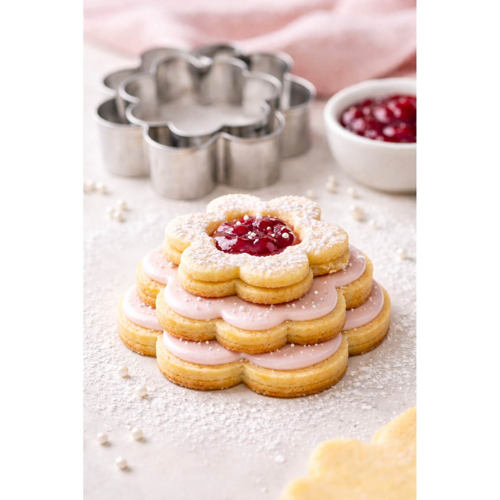 Trio d’emporte-pièces – fleur ondulée