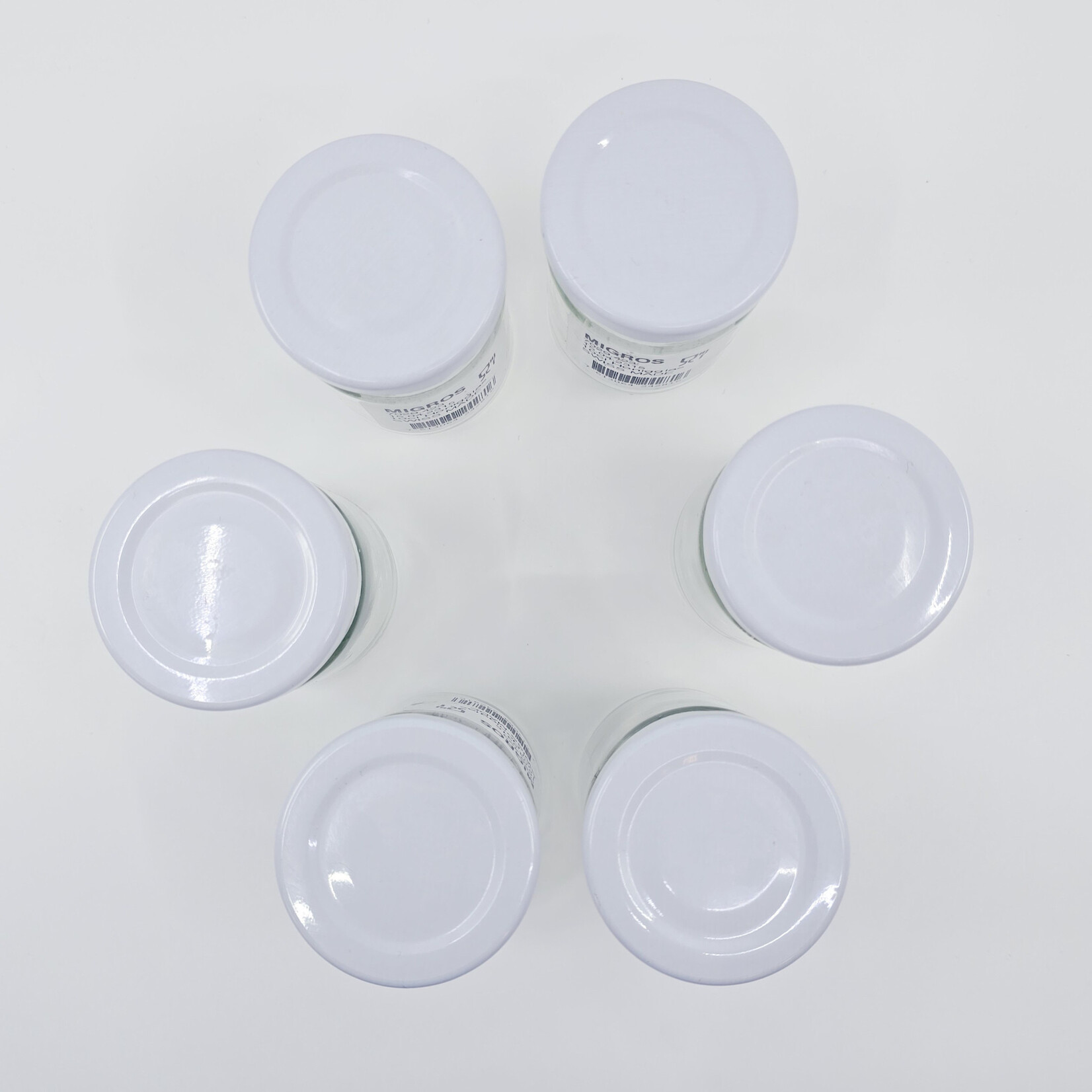 Bocaux en verre 10 cl (6 pièces)