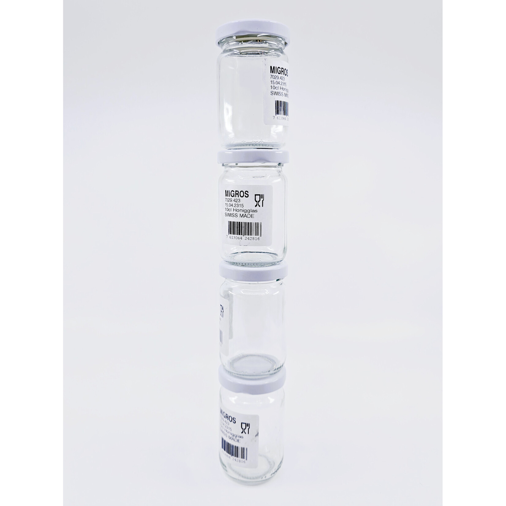 Bocaux en verre 10 cl (6 pièces)