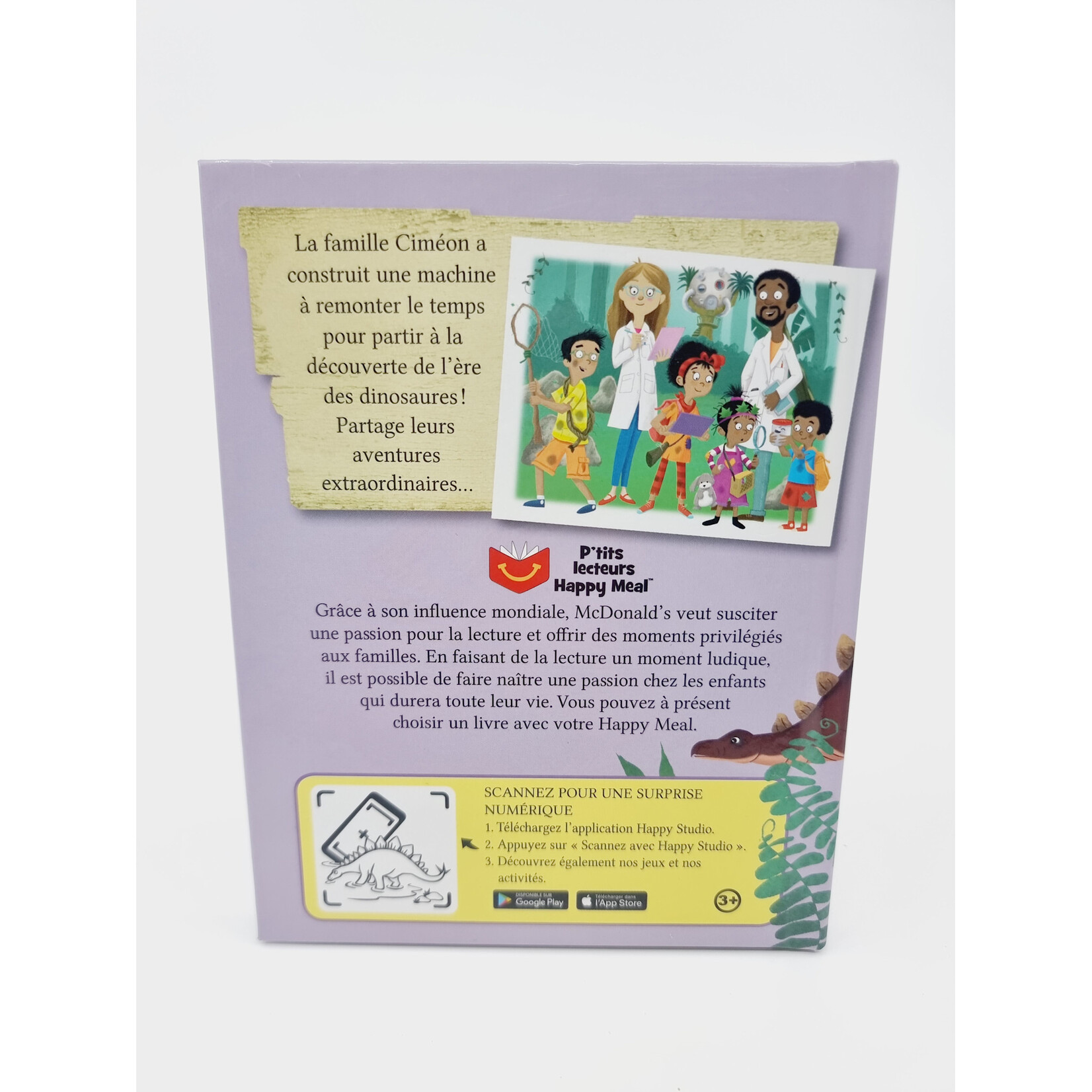 Livre - Les aventures des jumeaux Ciméon, Les jumeaux viennent au secours d’un stégosaure