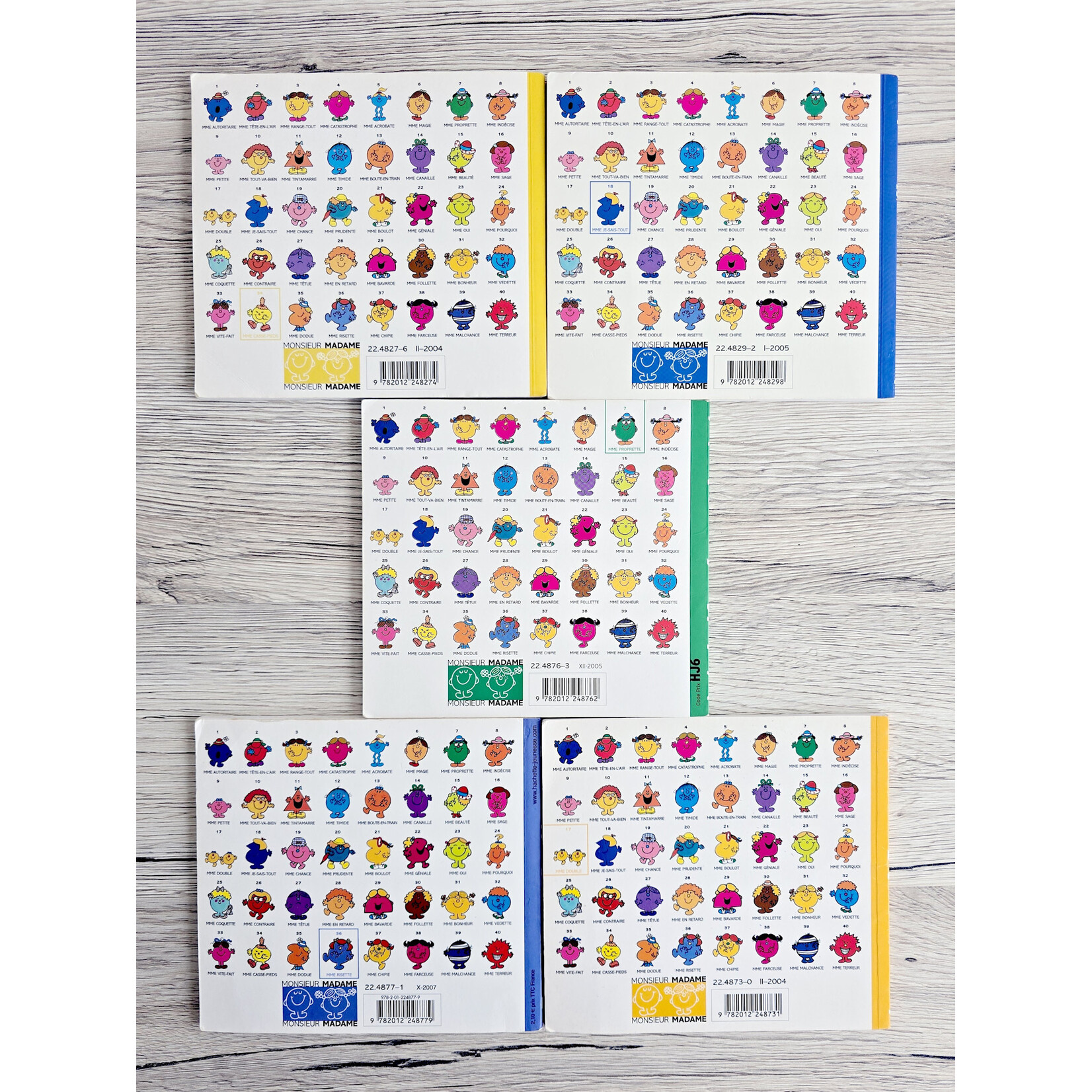 Livre - Lot de 5 livres Monsieur Madame