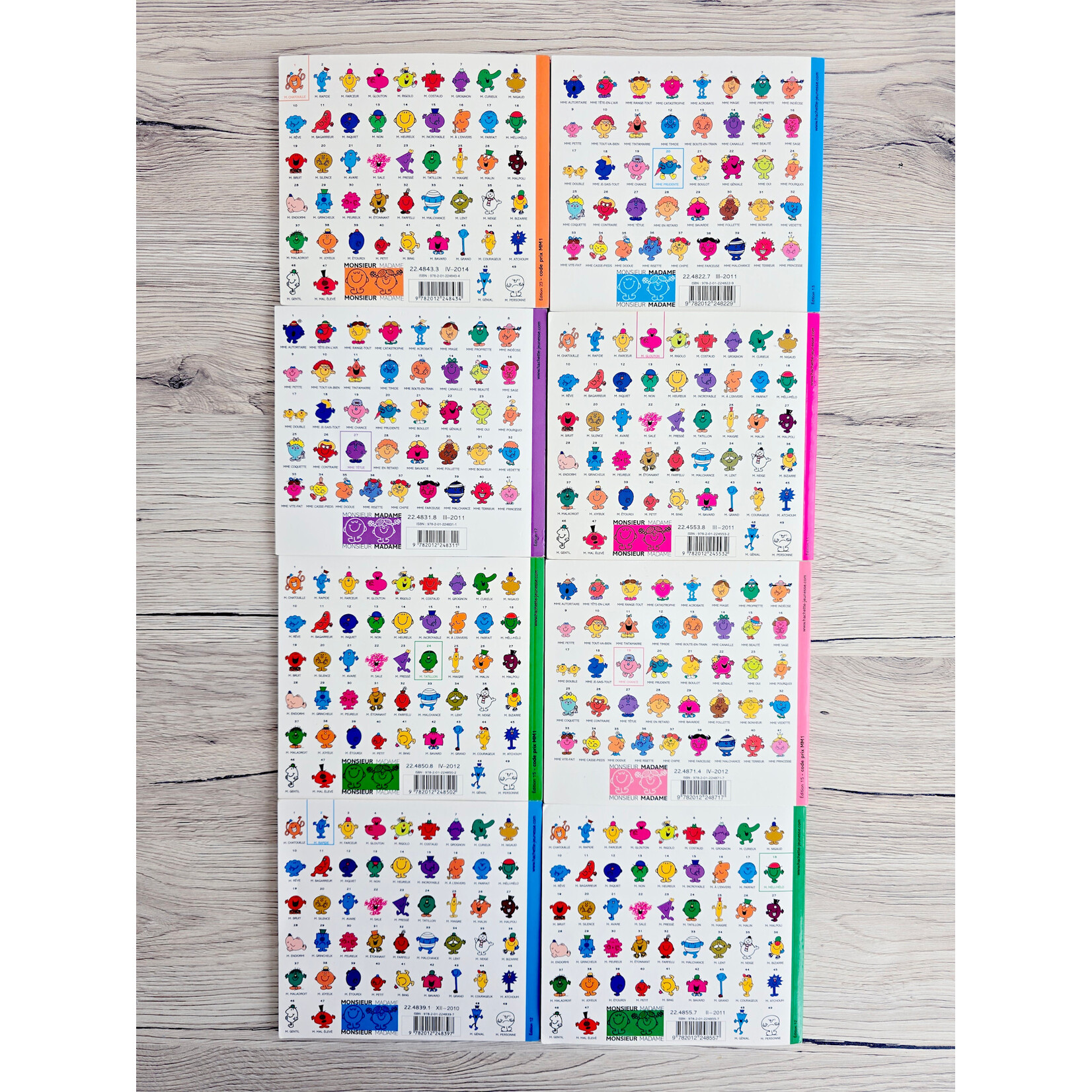 Livre - Lot de 8 livres Monsieur Madame