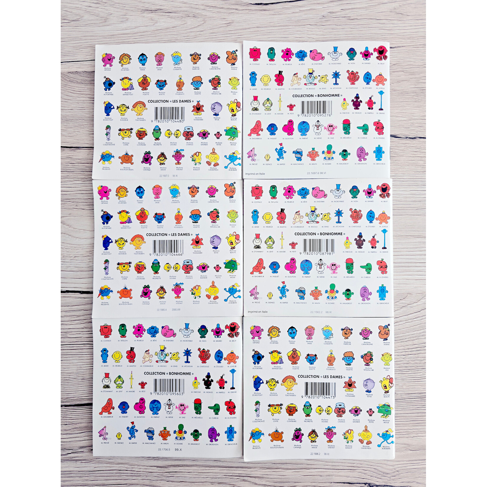 Livre - Lot de 6 livres Monsieur Madame