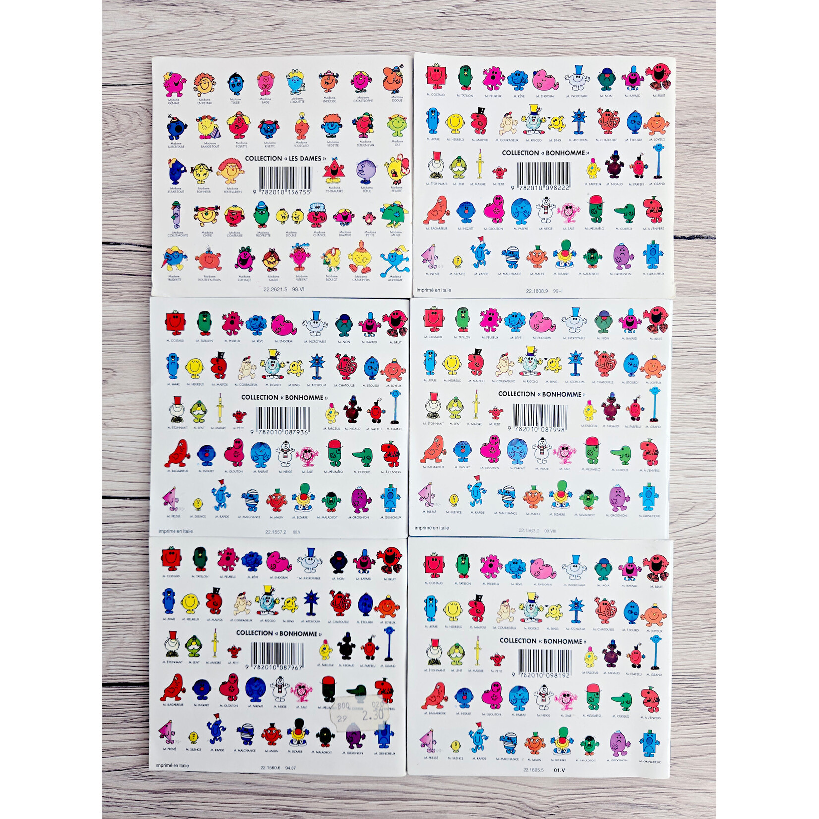 Livre - Lot de 6 livres Monsieur Madame n° 2