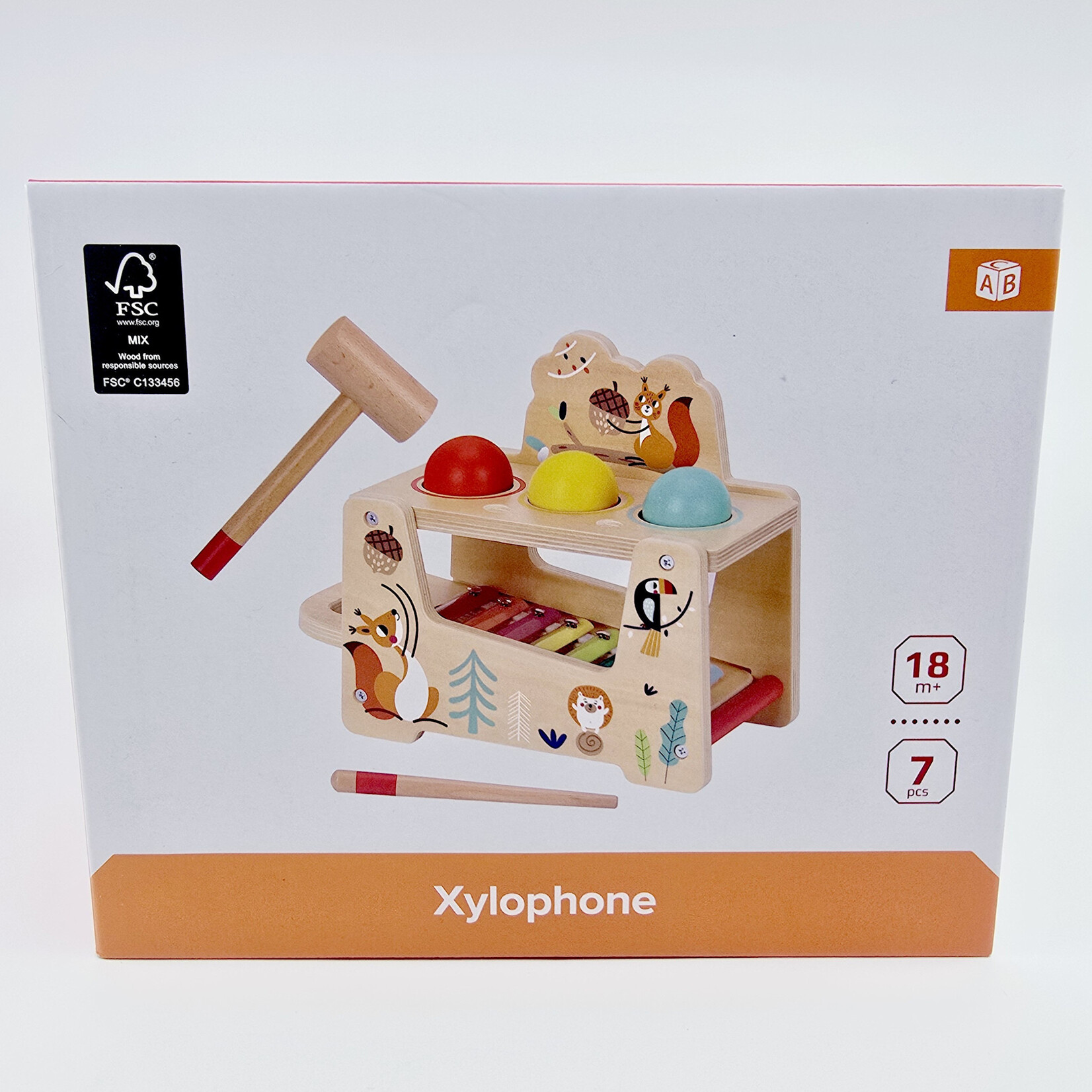 Jouet musical en bois – Xylophone & jeu à marteler