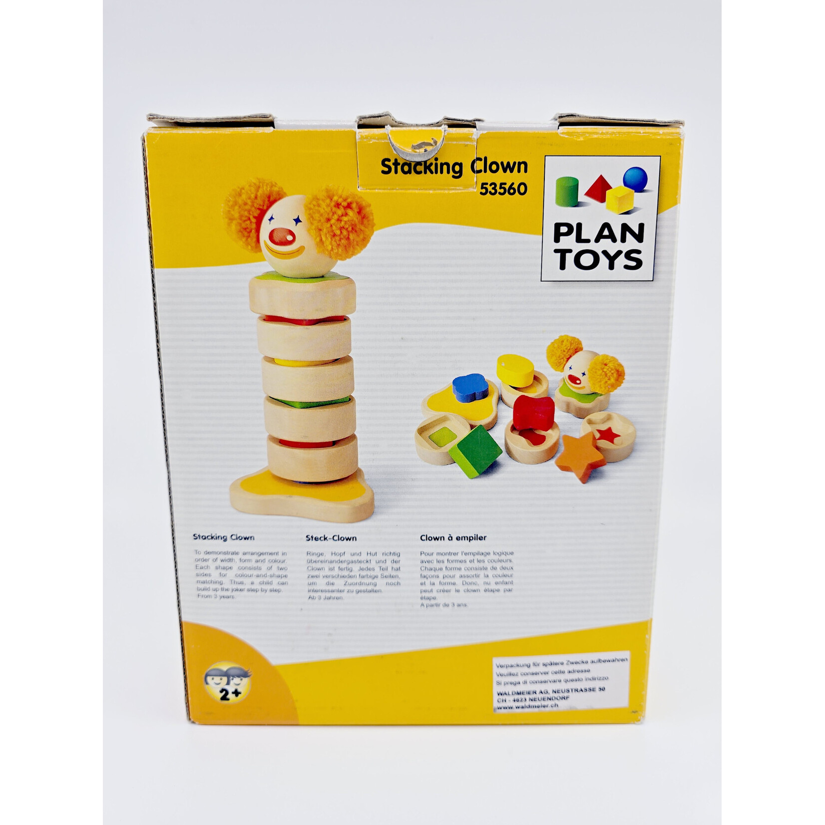 PlanToys Clown à empiler en bois