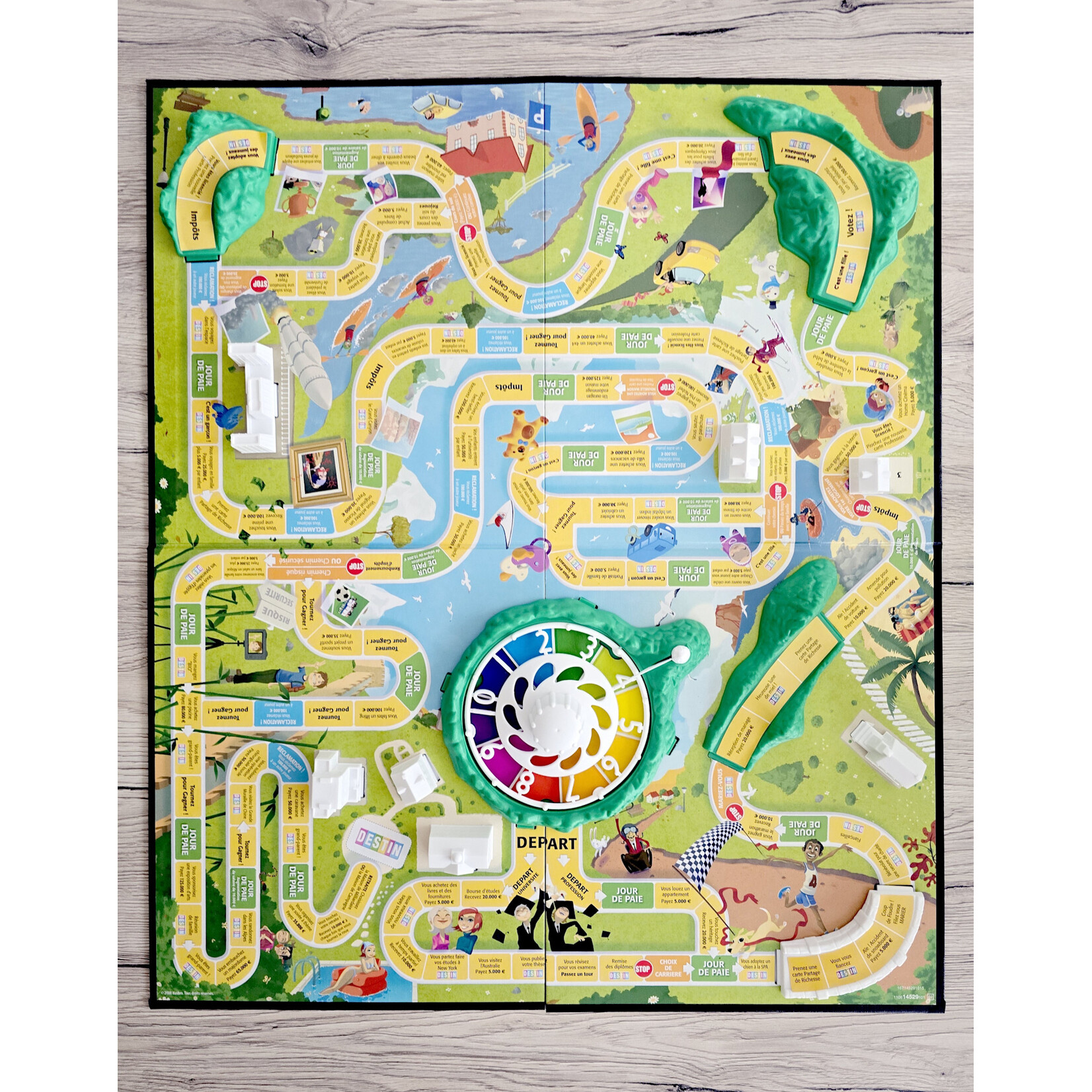 Hasbro DESTIN, le jeu de la vie : où vos choix vous mèneront-ils