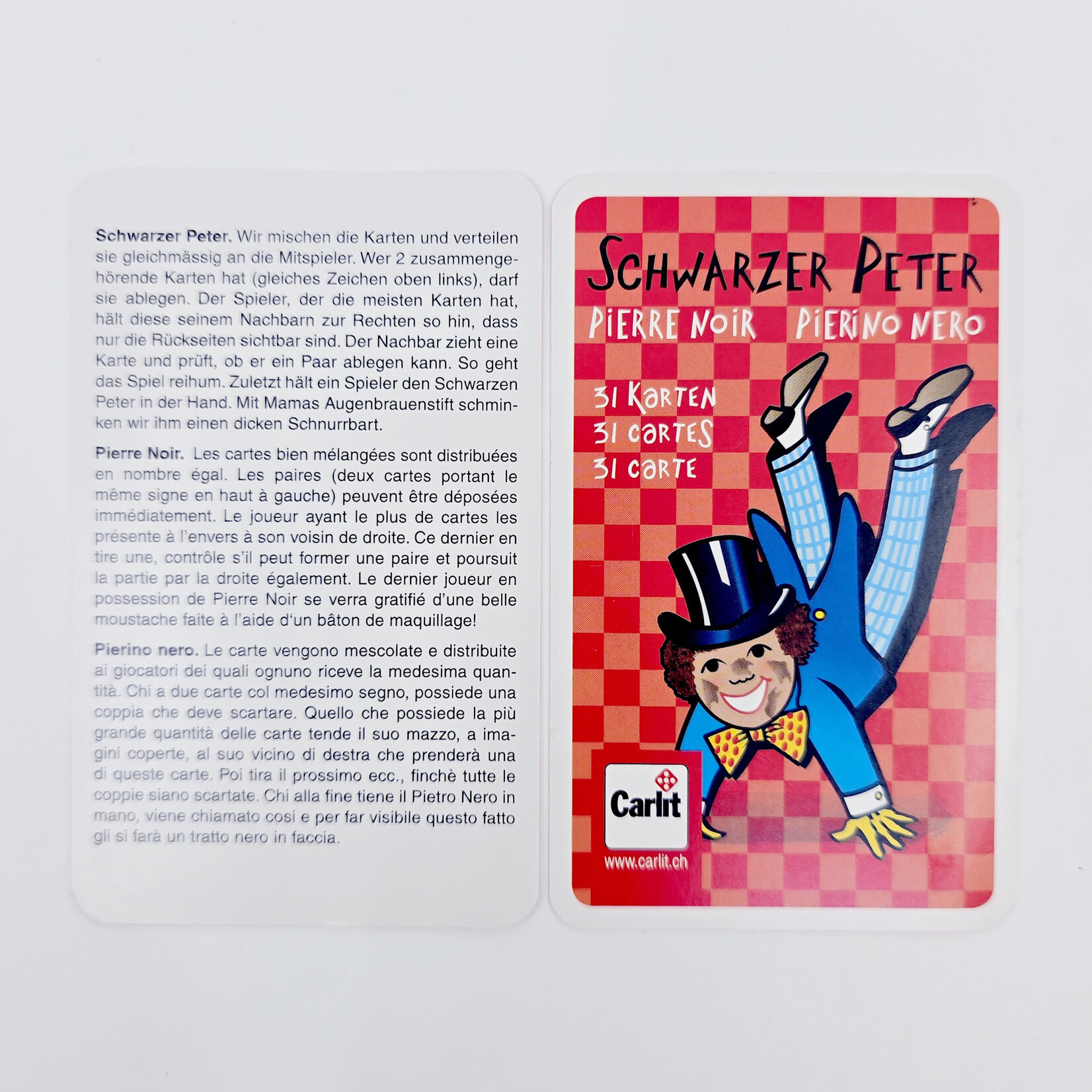 Carlit Jeu de carte - Pierre noir