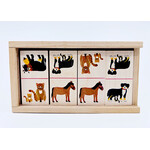 Kiener Jeu de domino en bois – Animaux