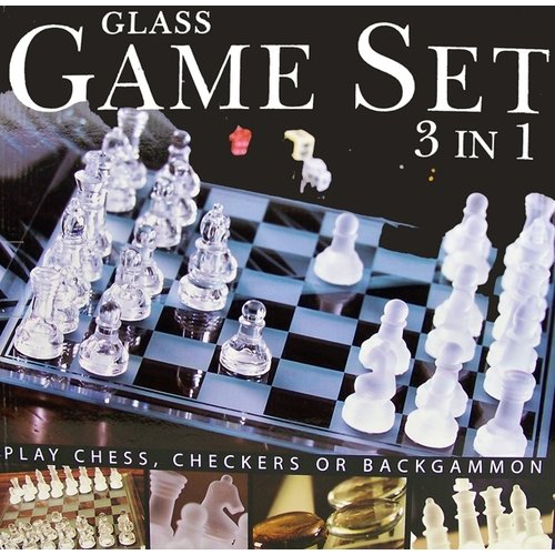 Glazen spellenset (3-in-1) Glazen spellenset (3-in-1)