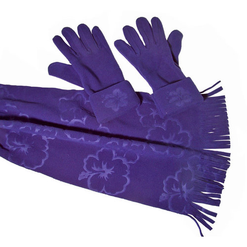 Cadriano Fleece sjaal met handschoenen (blauw) Cadriano Fleece sjaal met handschoenen (blauw)