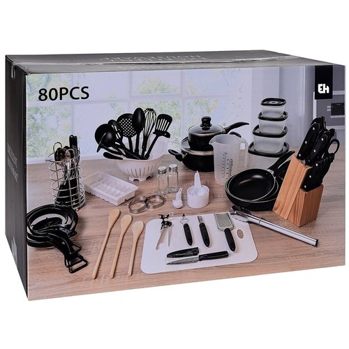 Excellent Houseware Keukenset 80 delig Excellent Houseware Keukenset 80 delig