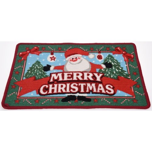 Kerst Deurmat Happy Santa 60x40 cm Kerst Deurmat Happy Santa 60x40 cm