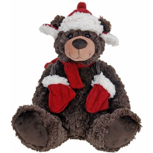 Home & Styling Pluche kerstbeer - 30cm Home & Styling Pluche kerstbeer - 30cm