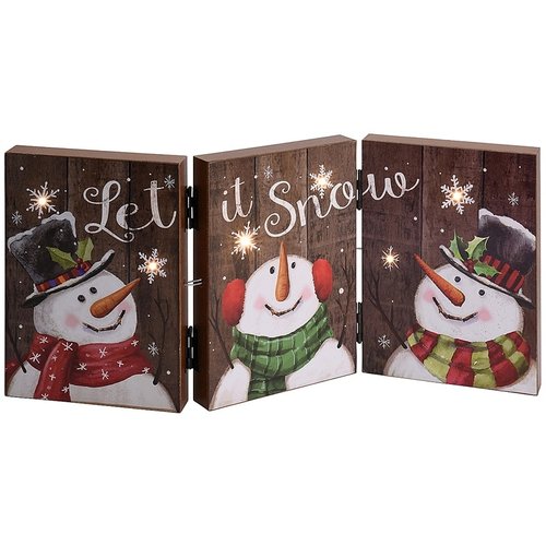 Houten decoratie met licht Houten decoratie met licht