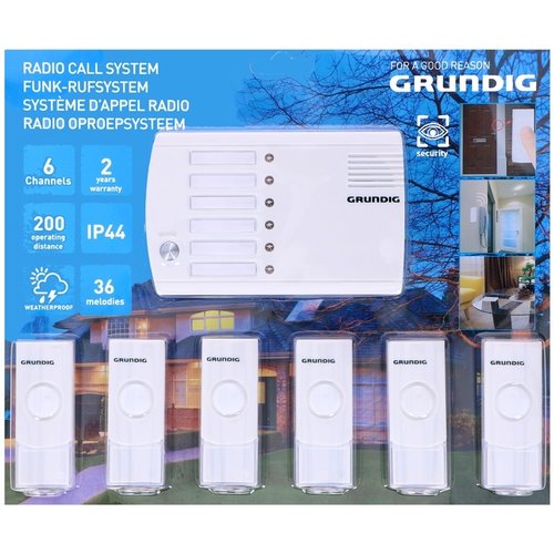 Grundig Radio Oproepsysteem - 6 kanalen Grundig Radio Oproepsysteem - 6 kanalen