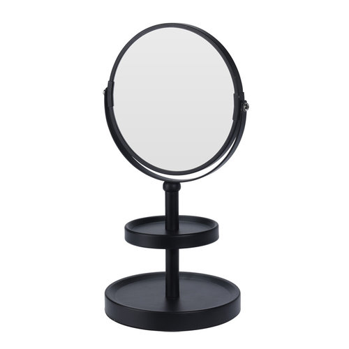 Ceruzo Make-up spiegel - dubbelzijdig - vergrotend - zwart Ceruzo Make-up spiegel - dubbelzijdig - vergrotend - zwart
