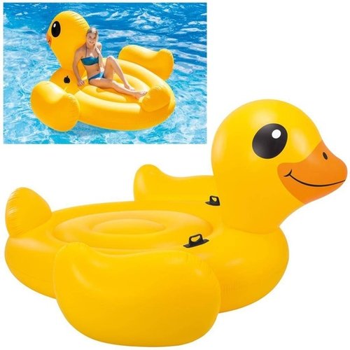 Intex Mega Opblaasbaar Eend Eiland - 221cm Intex Mega Opblaasbaar Eend Eiland - 221cm