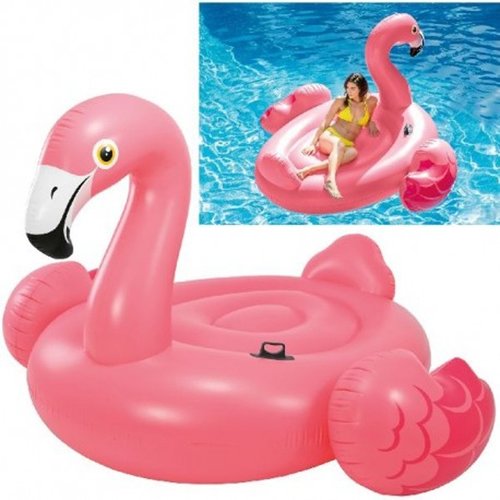 Intex Mega Opblaasbaar Flamingo Eiland - 218cm Intex Mega Opblaasbaar Flamingo Eiland - 218cm