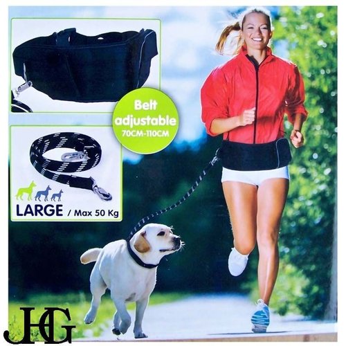 JHG Collection Luxe hondenriem met heupband JHG Collection Luxe hondenriem met heupband