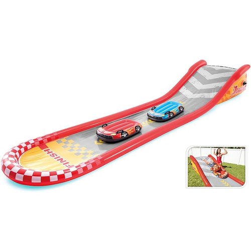 Intex Racing Fun Glijbaan - 560cm Intex Racing Fun Glijbaan - 560cm