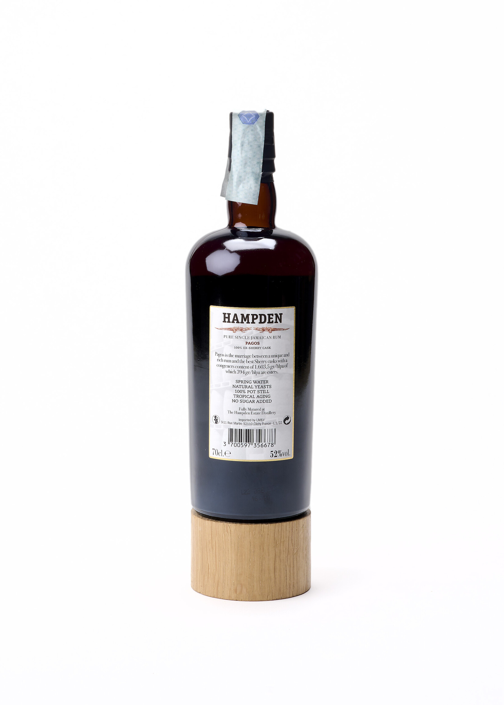 Hampden Estate Hampden Estate Pure Single Jamaican Rum Hampden Pagos 100% Ex-Sherry Case (52%) 70cl
