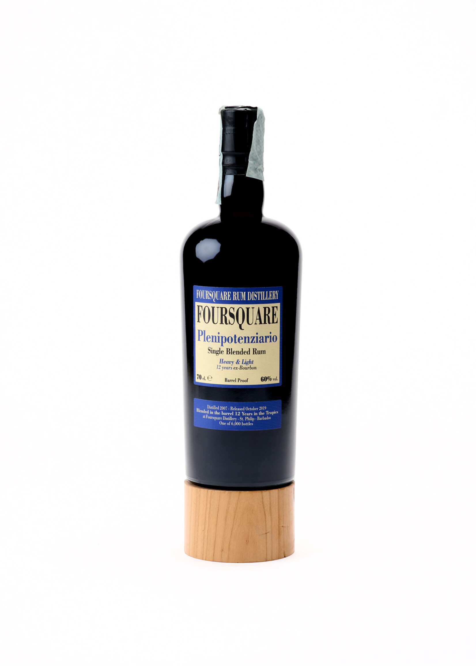 Distillerie Foursquare Foursquare Plenipotenziario 2007 Single Blended Rum Heavy & light 12 years Old (60%) 70cl