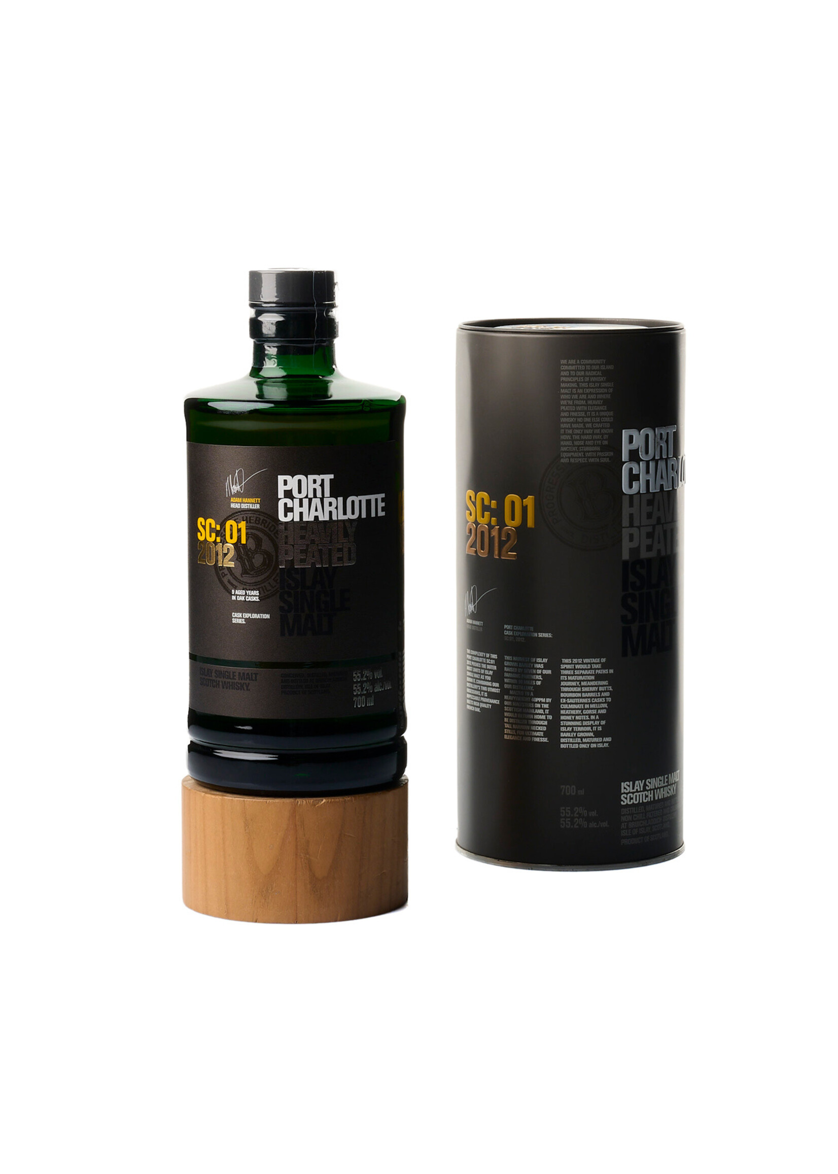 Bruichladdich Distillery Islay Port Charlotte Cask Exploration Series SC : 01 Heavily Peated 9 Years Old Single Malt Scotch Whisky 2012 70cl