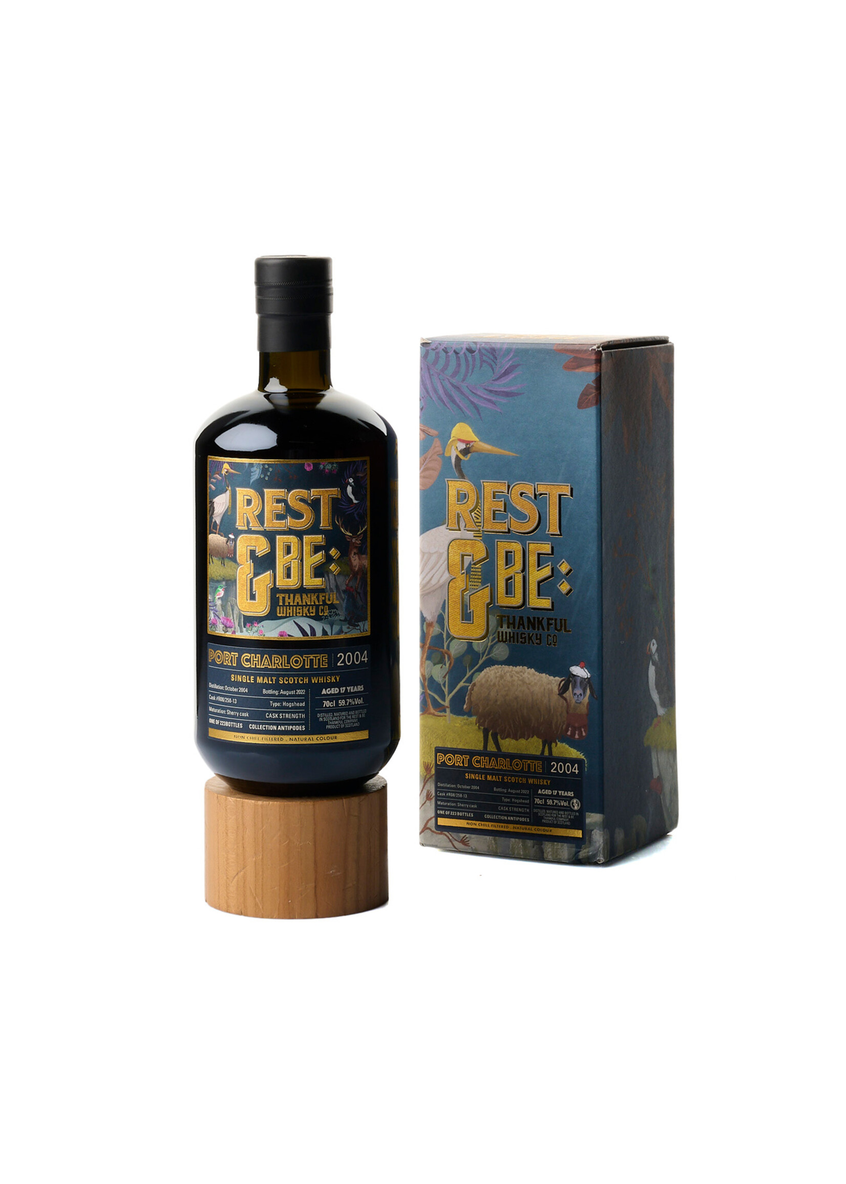 Rest & Be Thankful Whisky Company Rest & Be Thankful Whisky Company "Port Charlotte" Sherry Cask 17 Years Old Single Malt Scotch Whisky 2004 70cl